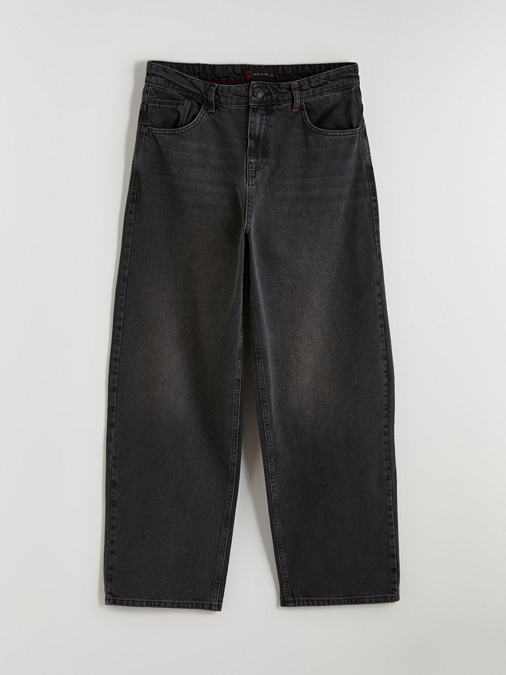 Siyah Süper Baggy Erkek Jean Pantolon