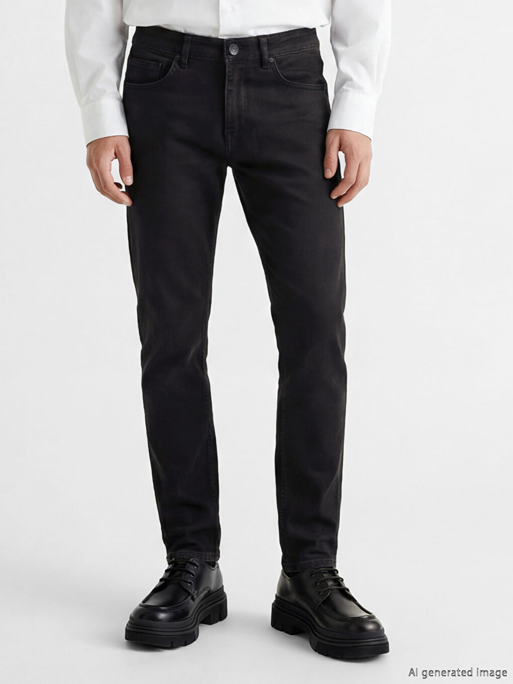 Siyah 750 Slim Fit Erkek Jean Pantolon-2