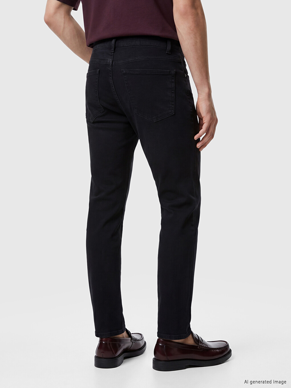 Siyah 750 Slim Fit Erkek Jean Pantolon-4