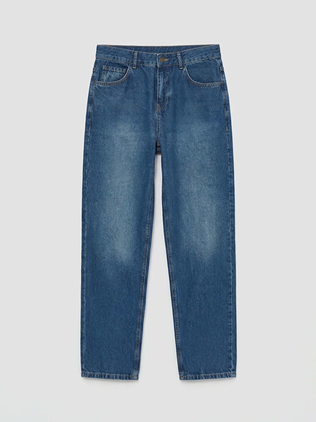 İndigo Baggy Fit Erkek Jean Pantolon-4