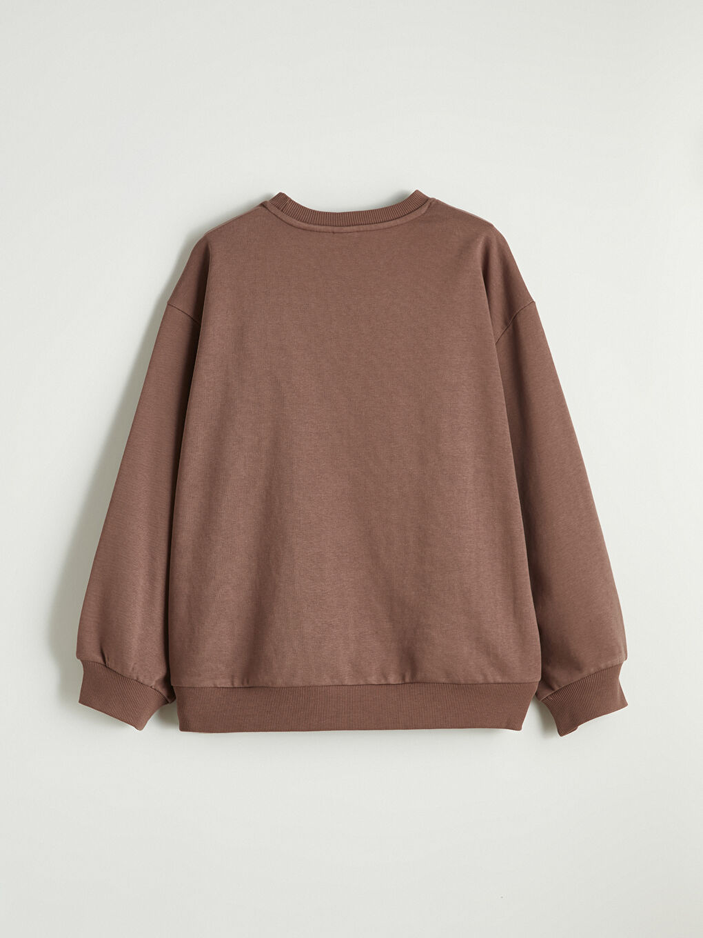 Kahverengi Cinnamoroll Baskılı Kız Çocuk Sweatshirt-2