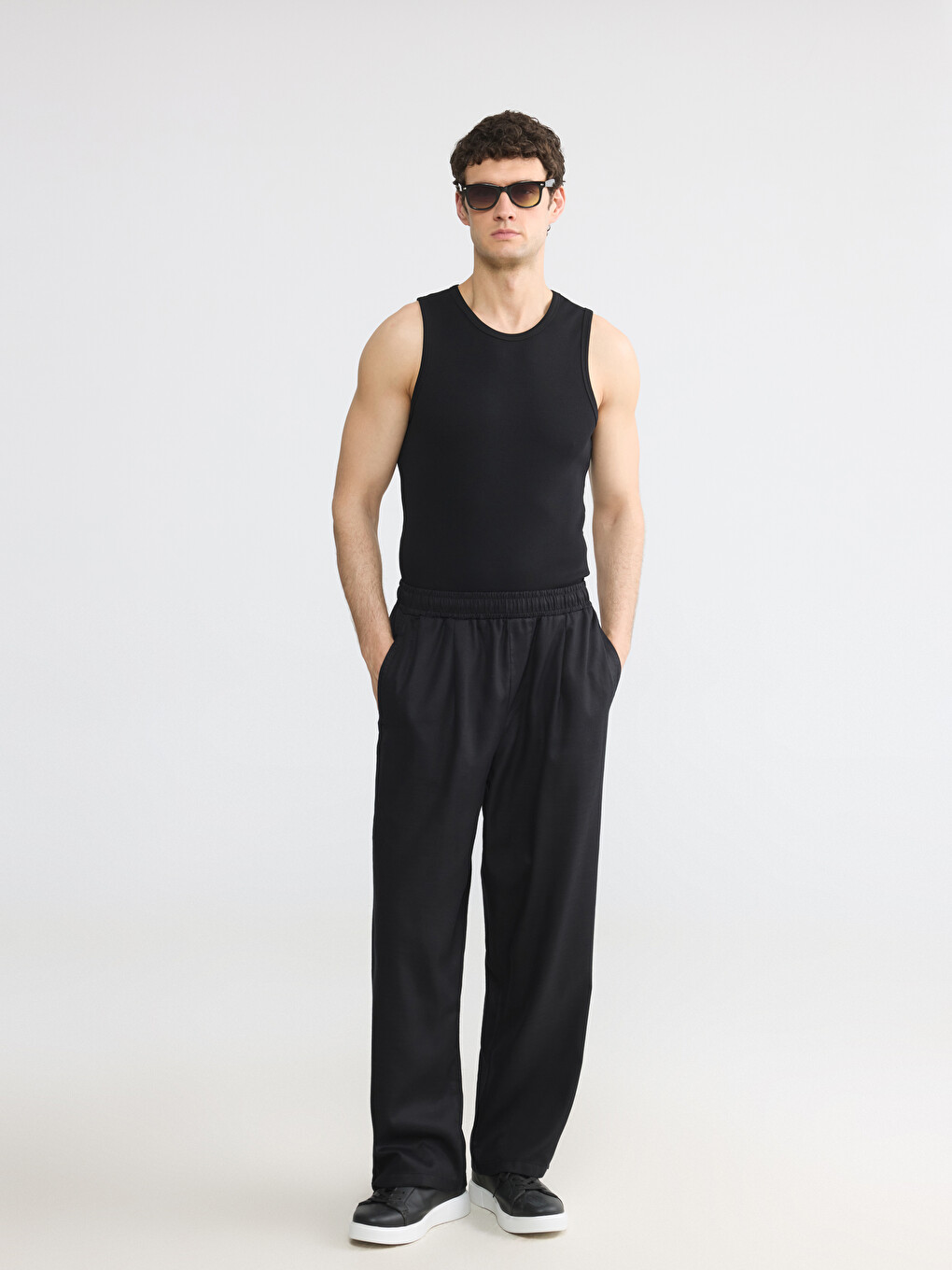 Man Black Trousers