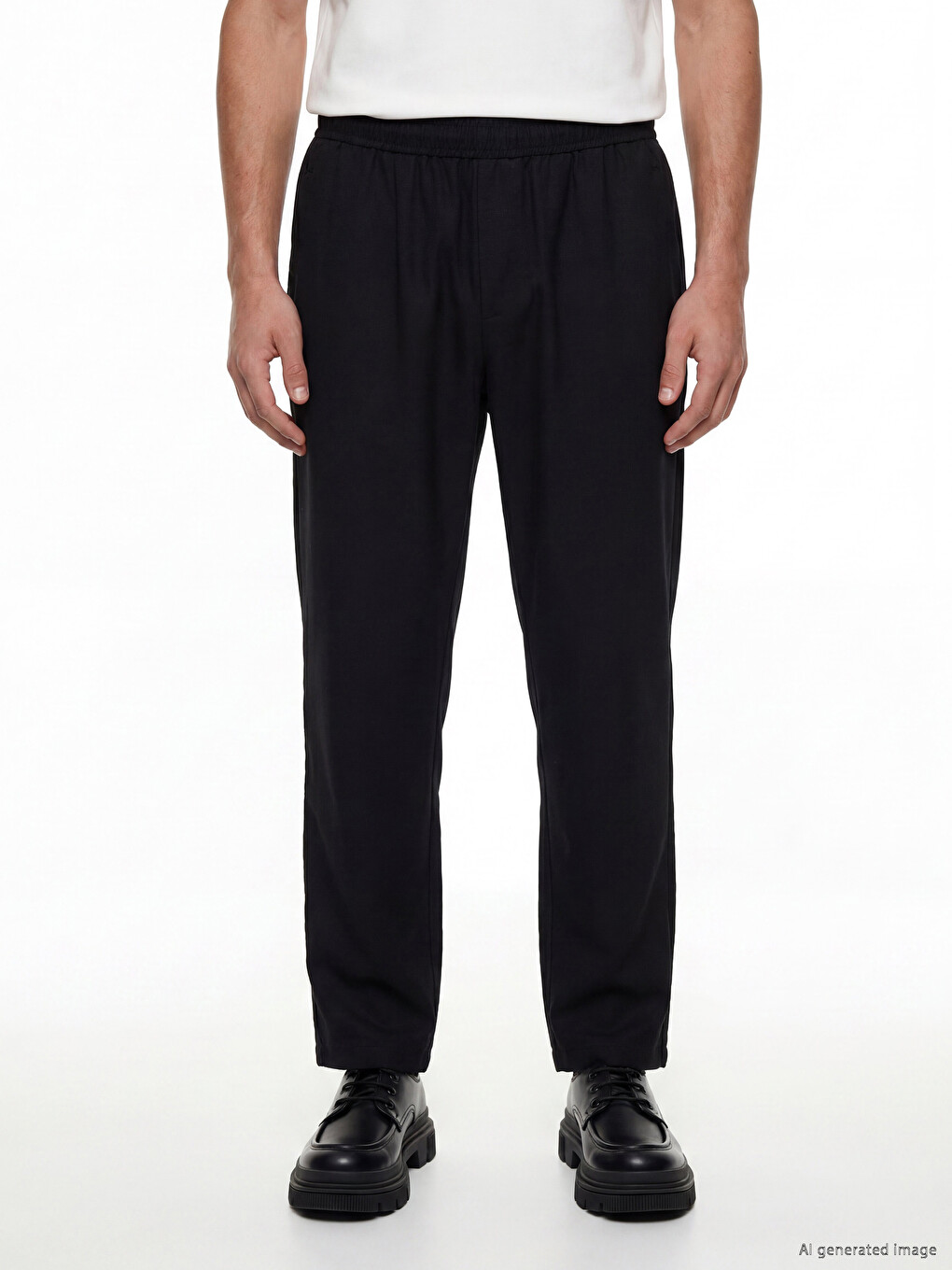 Man Black Trousers-4
