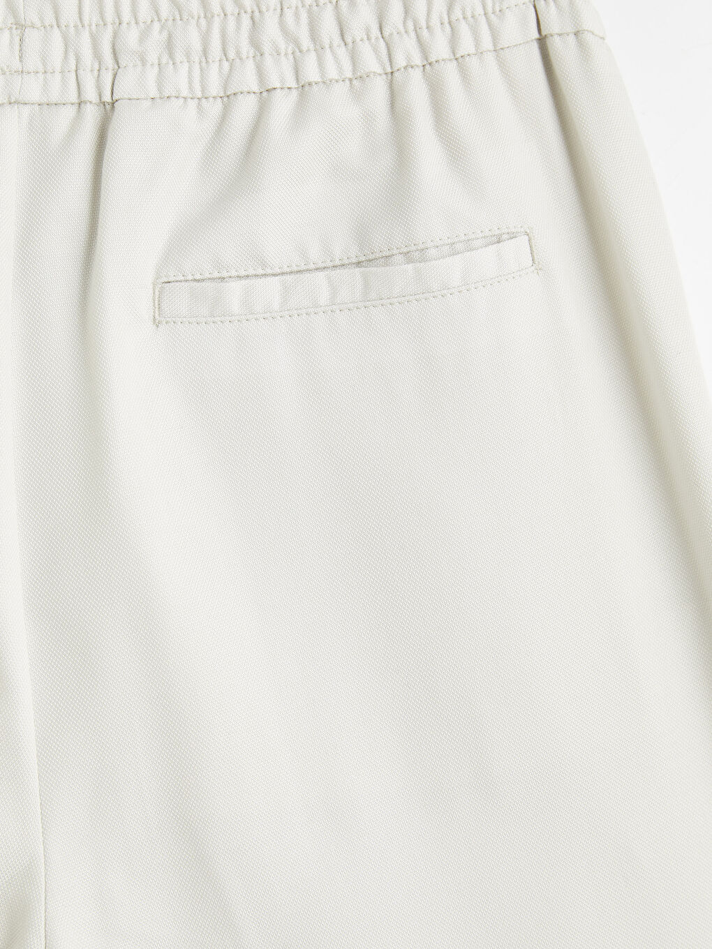 Bej Standart Kalıp Pileli Erkek Pantolon-5