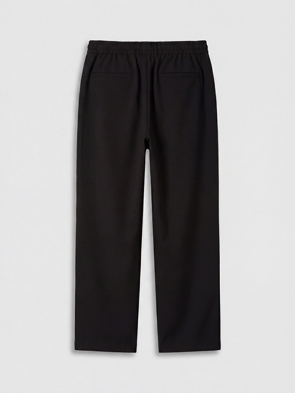 Siyah Regular Fit Pileli Erkek Pantolon-1