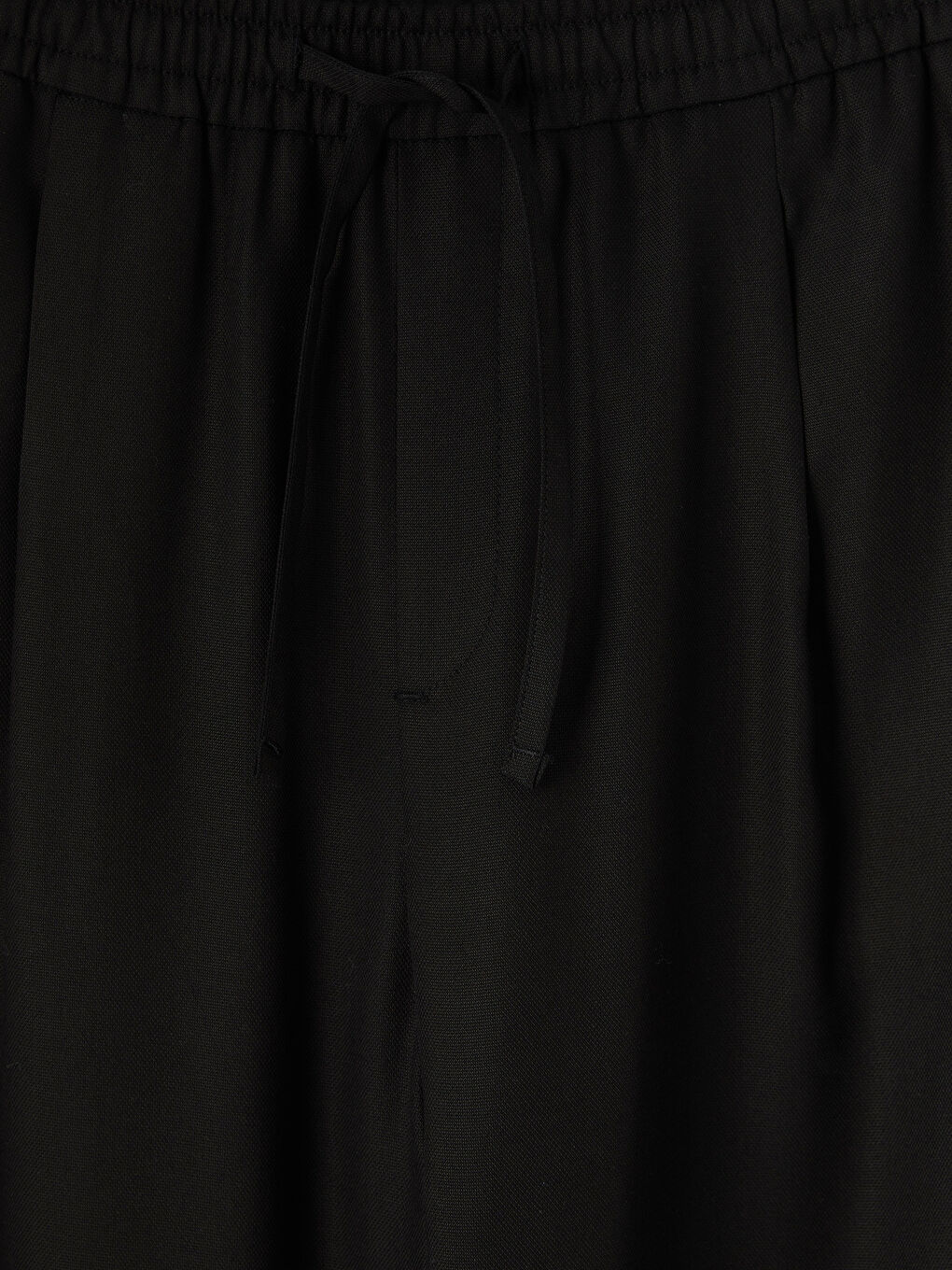 Siyah Regular Fit Pileli Erkek Pantolon-2