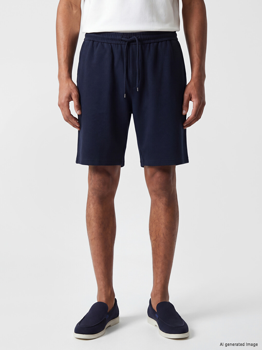 Man Navy Shorts-1