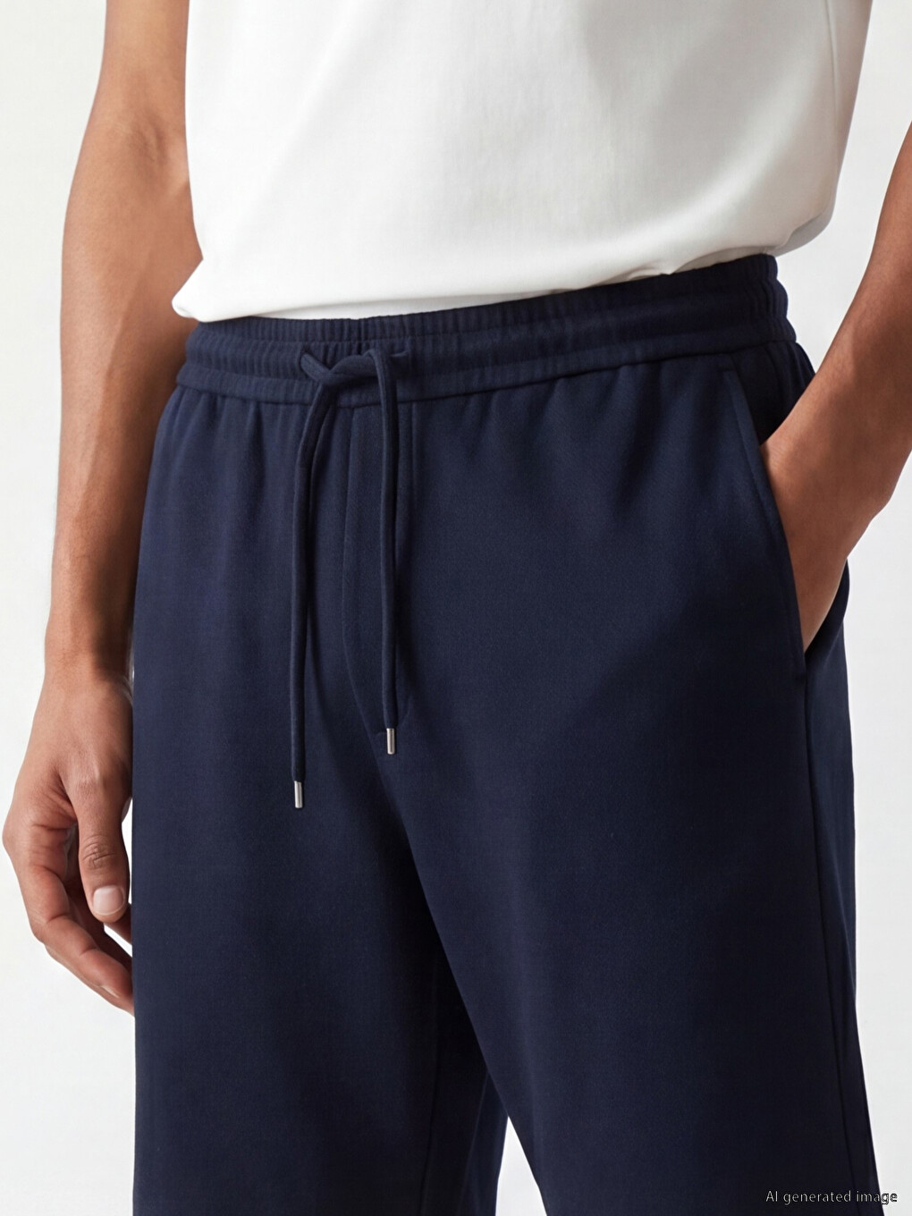 Man Navy Shorts-2