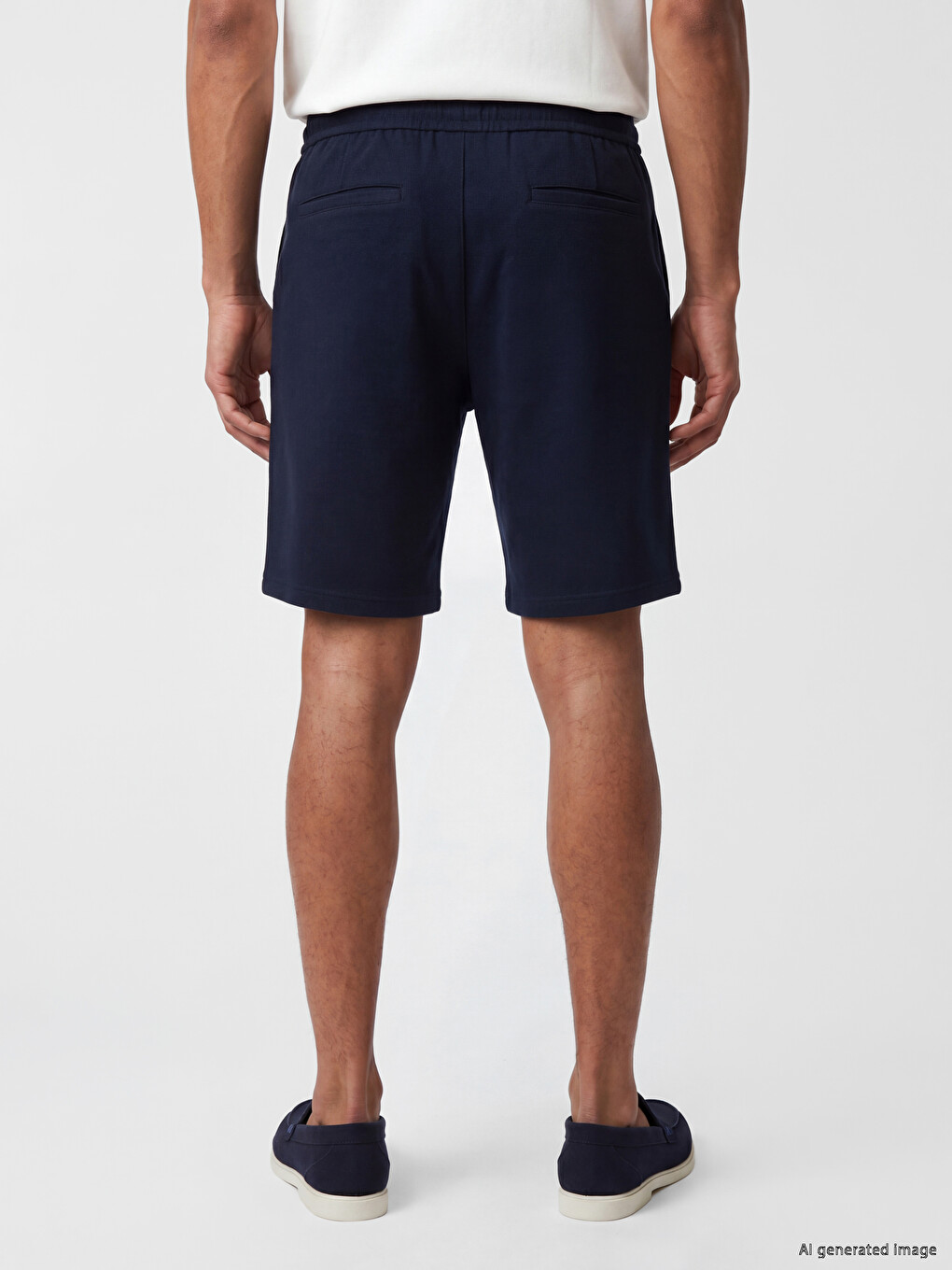 Man Navy Shorts-3