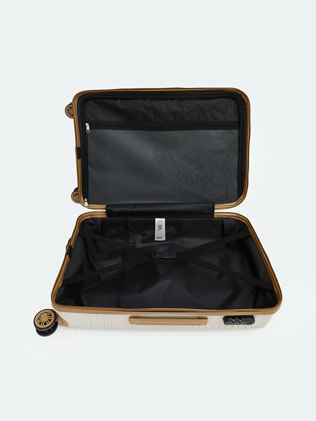 Kahverengi Kilit Detaylı Büyük Boy Valiz -2