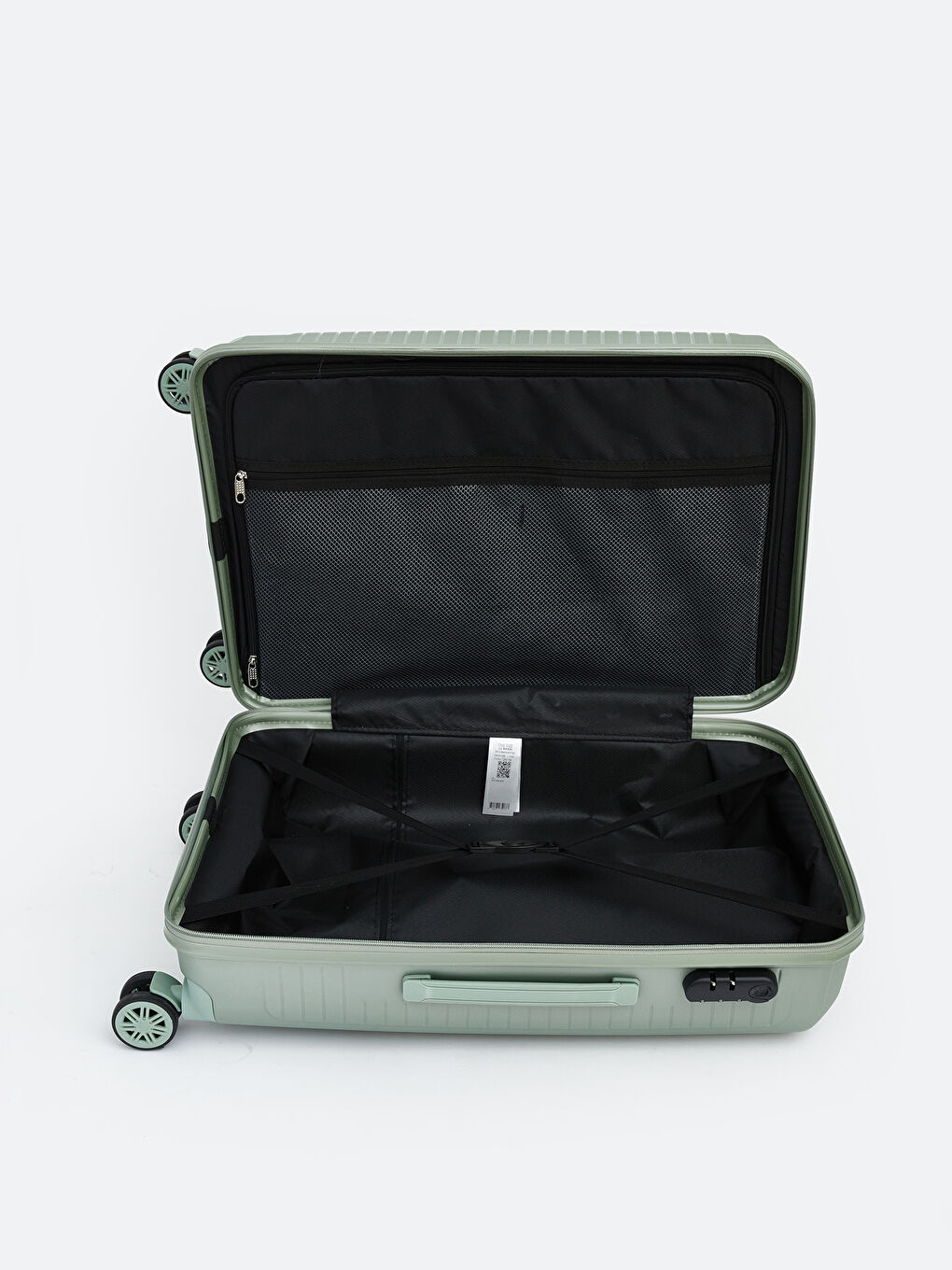 Yeşil Kilit Detaylı Orta Boy Valiz-2