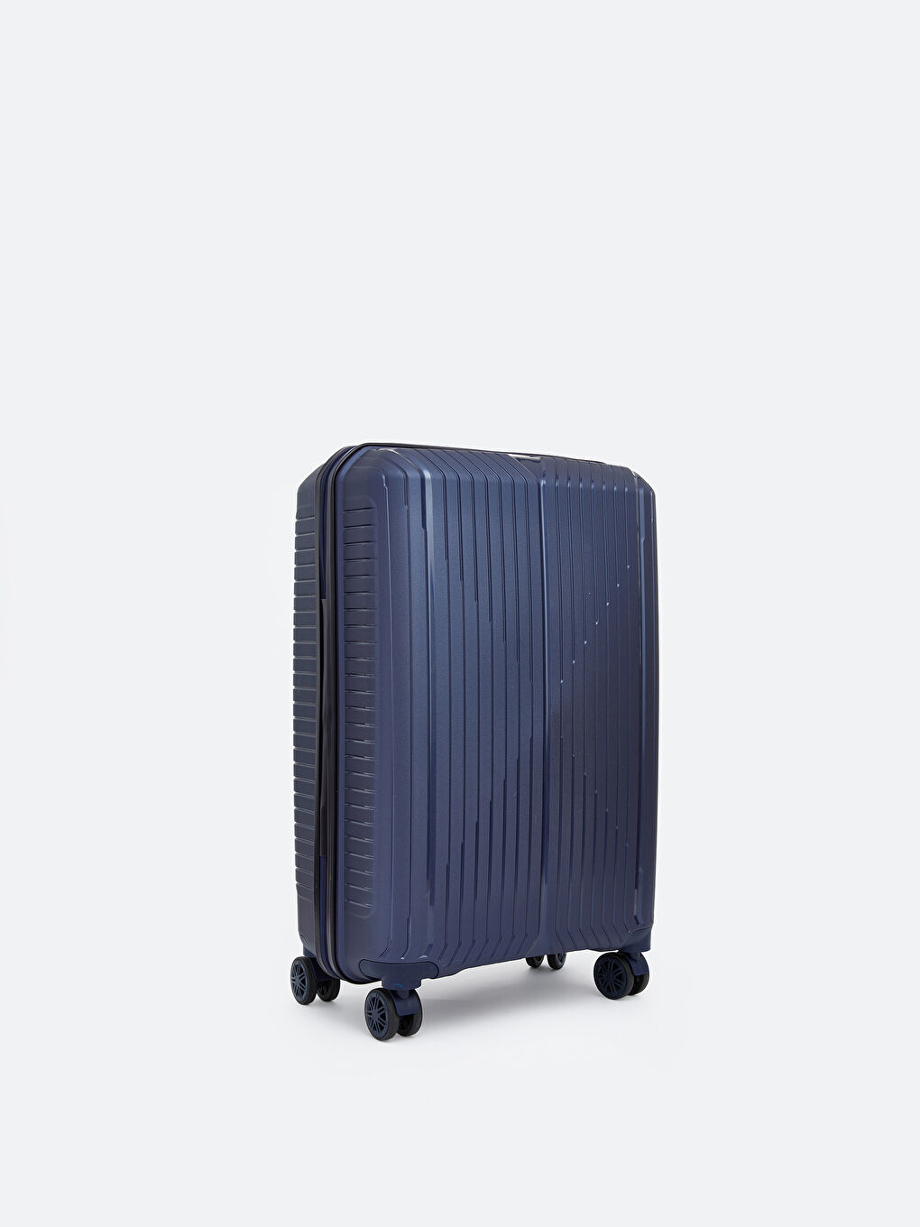 Lacivert Kilit Detaylı Küçük Boy Valiz