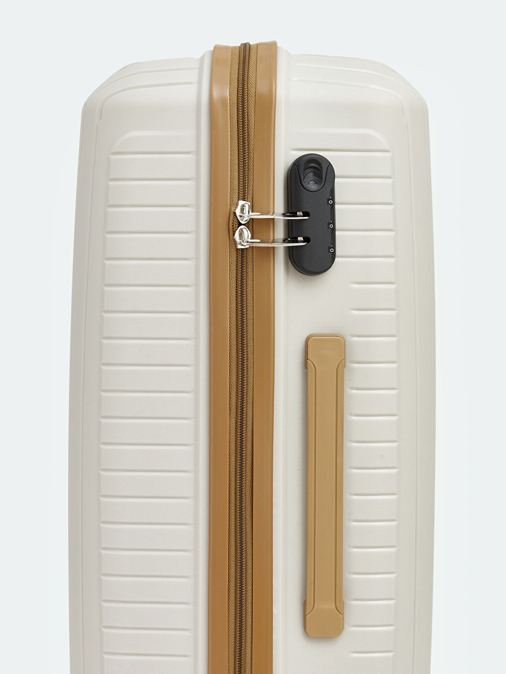 Kahverengi Kilit Detaylı Küçük Boy Valiz-3