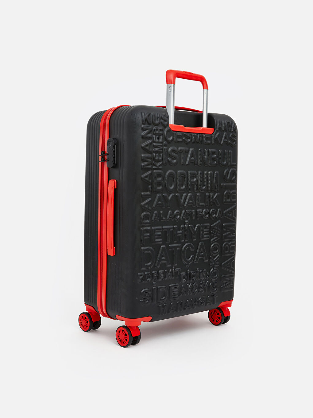 Siyah Kilit Detaylı Orta Boy Valiz -1