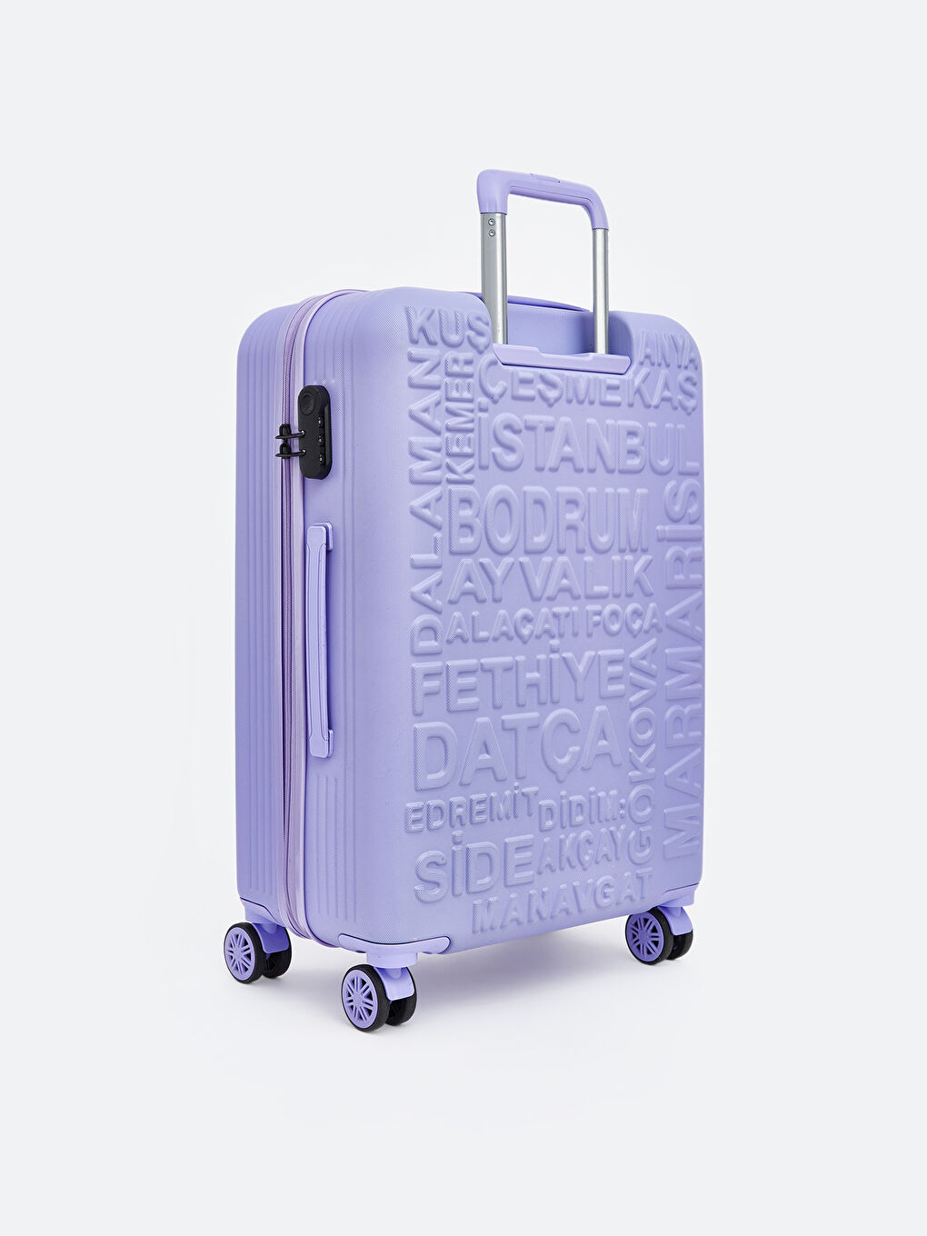 Mor Kilit Detaylı Orta Boy Valiz -1
