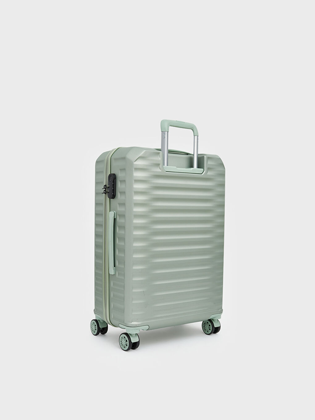 Yeşil Kilit Detaylı Küçük Boy Valiz-1