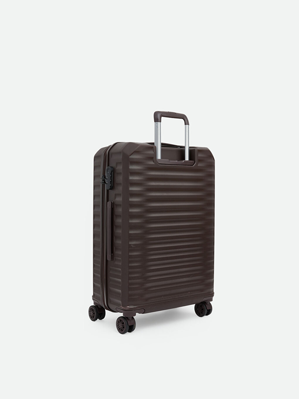 Bordo Kilit Detaylı Küçük Boy Valiz-1