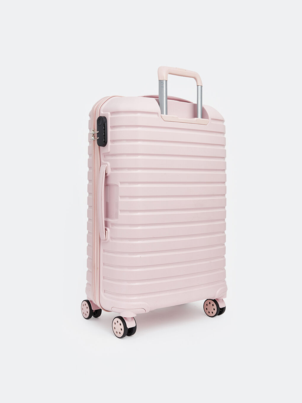 Pembe Kilit Detaylı Orta Boy Valiz-1