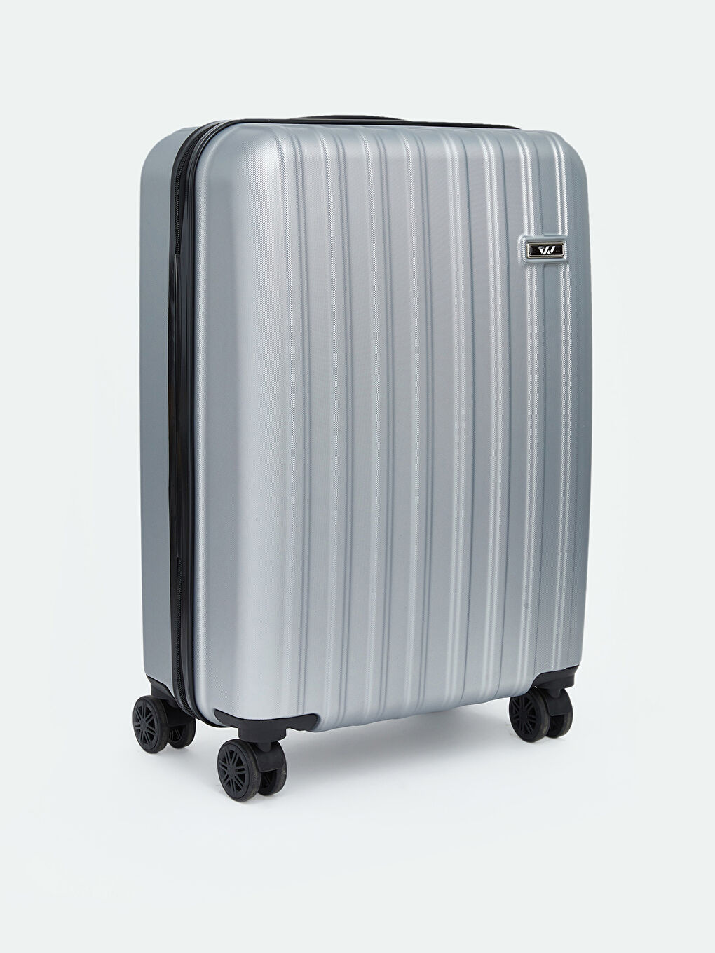 Gri Kilit Detaylı Büyük Boy Valiz