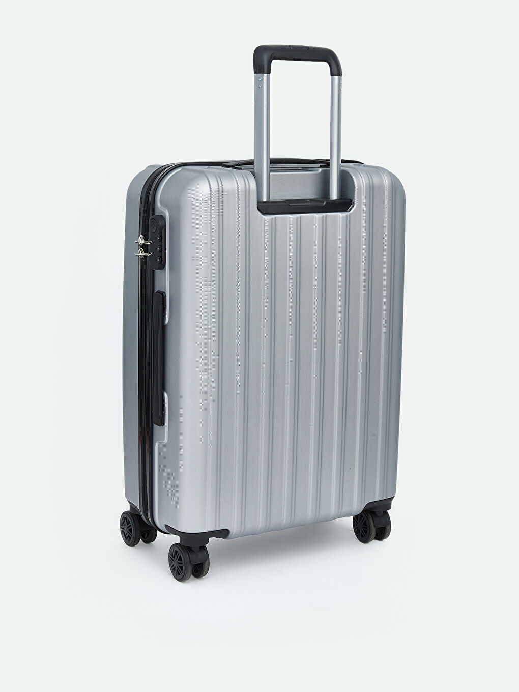 Gri Kilit Detaylı Büyük Boy Valiz-1