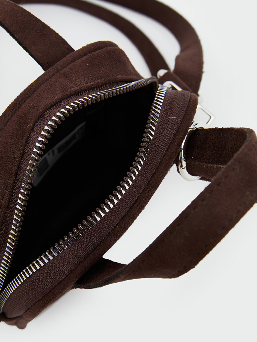 Kahverengi Süet Görünümlü Kadın Kol Çantası-2