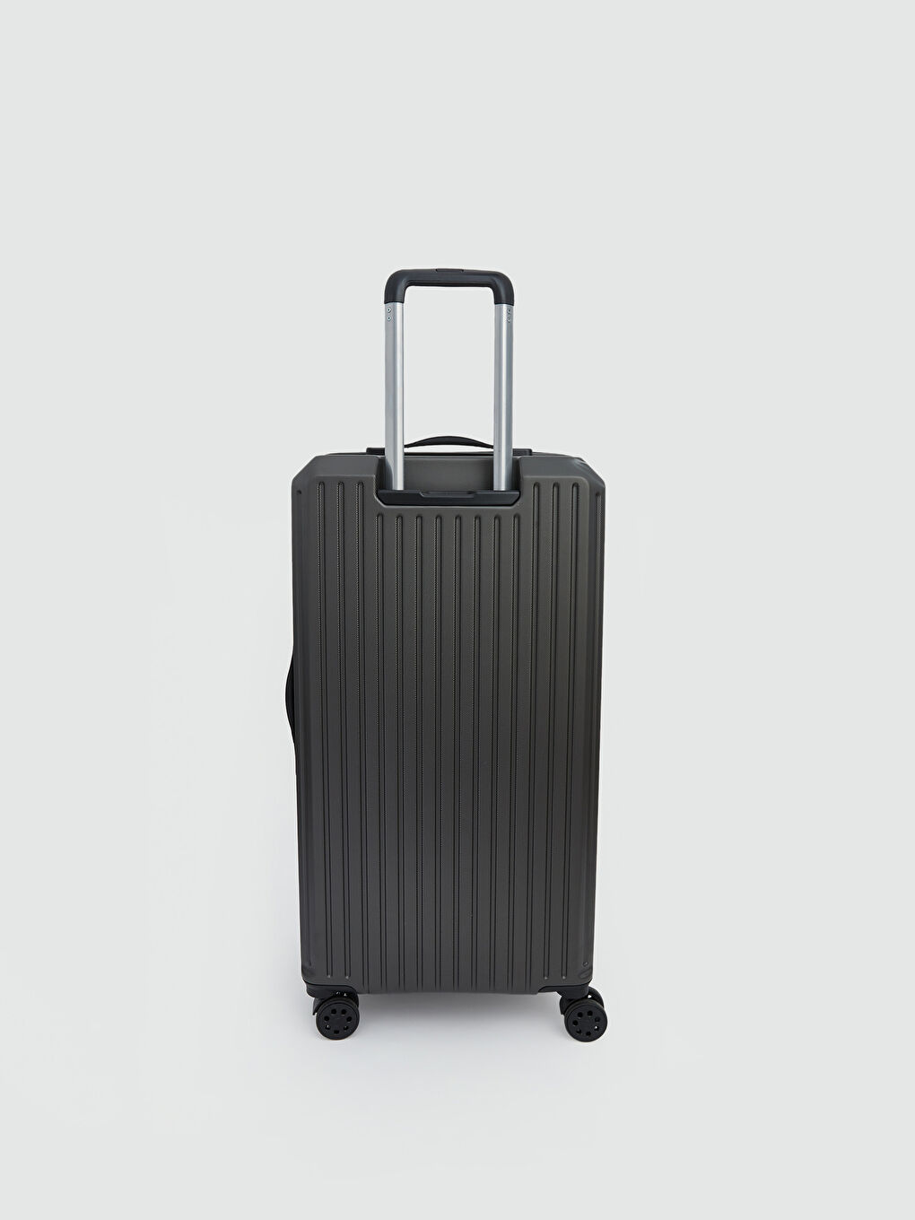 Gri Kilit Detaylı Küçük Boy Valiz-2