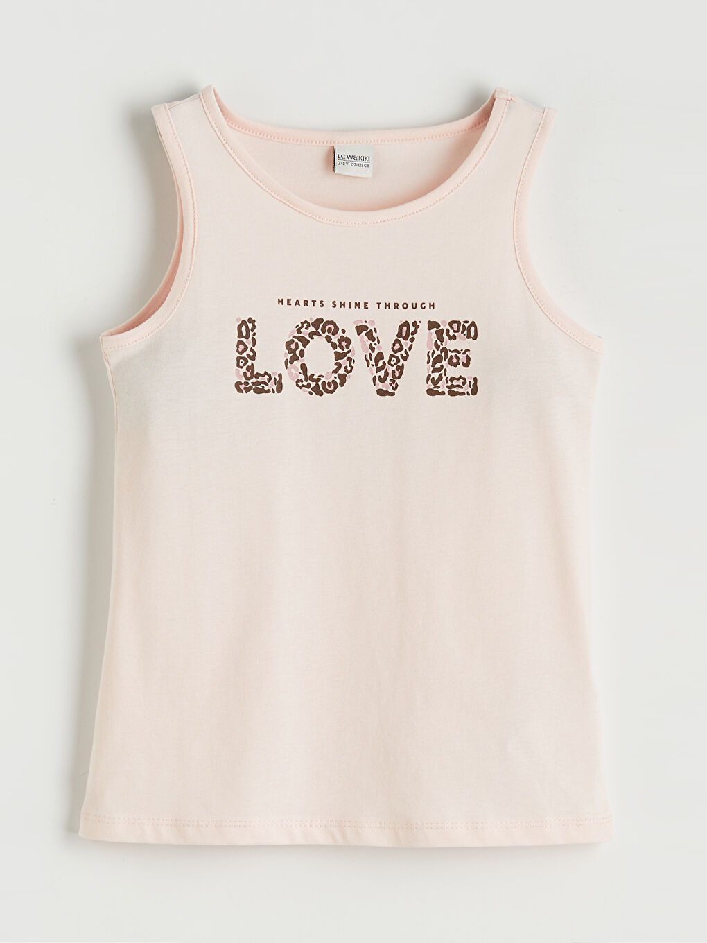 Pembe Bisiklet Yaka Baskılı Kız Çocuk Atlet