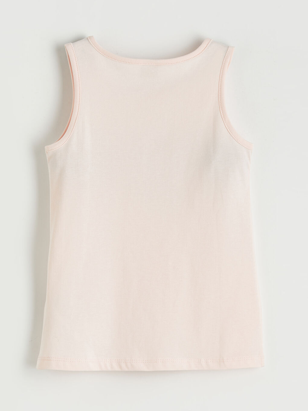 Pembe Bisiklet Yaka Baskılı Kız Çocuk Atlet-1