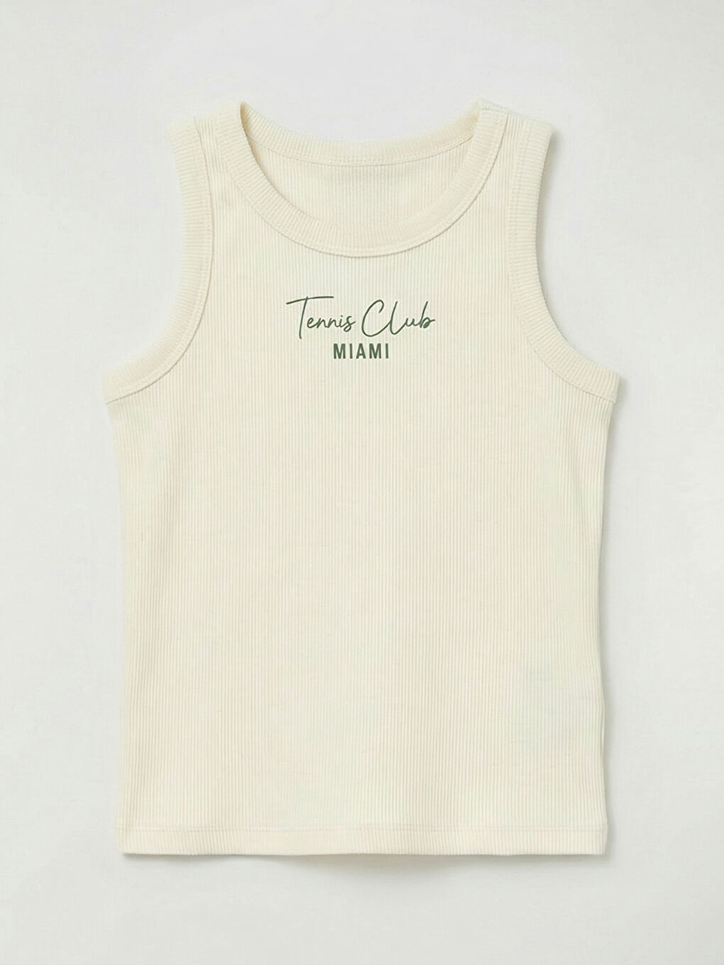 Ekru Baskılı Kız Çocuk Atlet