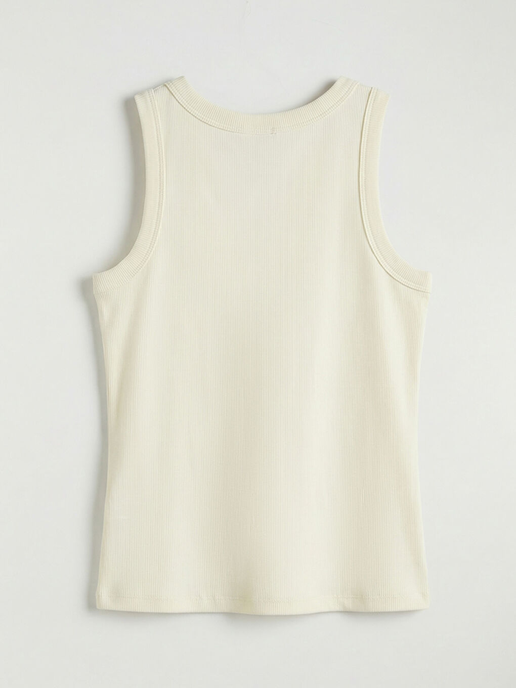 Ekru Baskılı Kız Çocuk Atlet-1