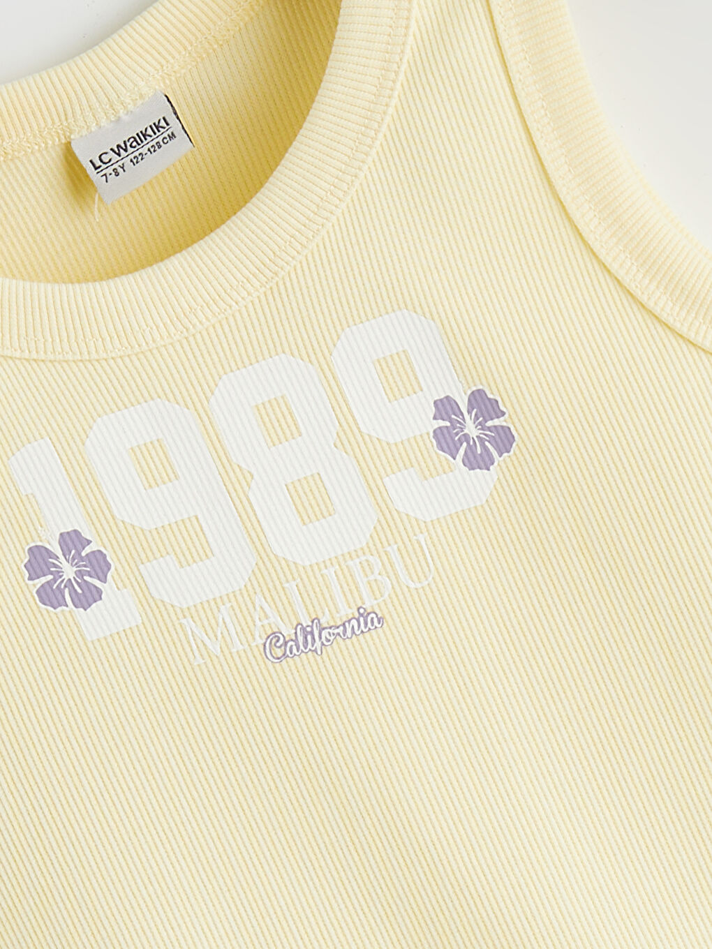 Sarı Baskılı Kız Çocuk Atlet-1