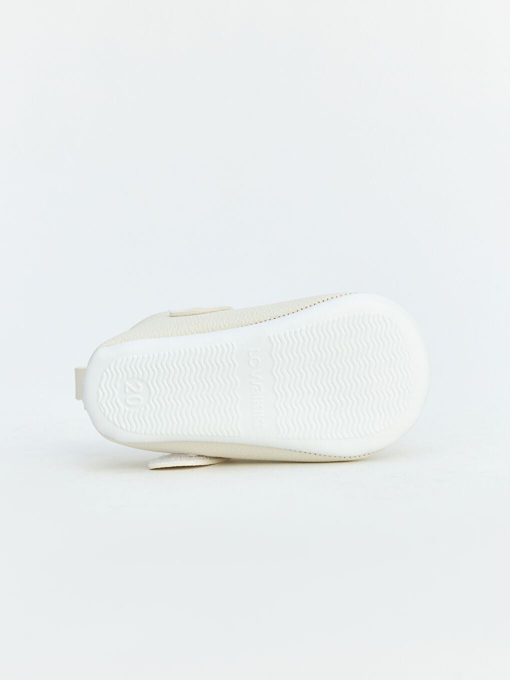 Beyaz Deri Görünümlü Kız Çocuk Babet-4