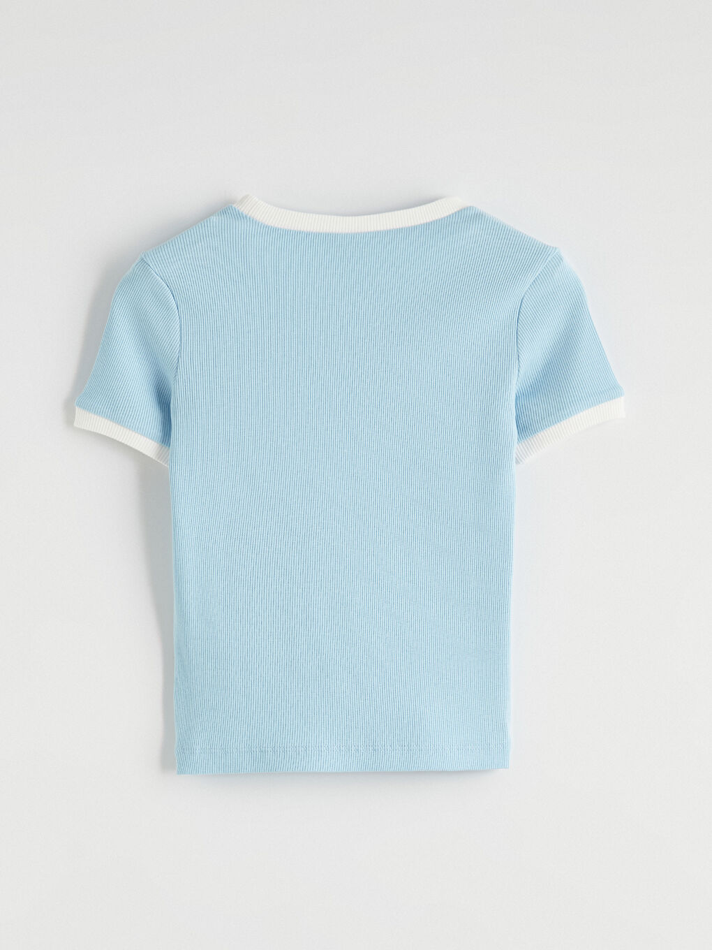 Mavi Bisiklet Yaka Miami Baskılı Kız Çocuk Tişört-2