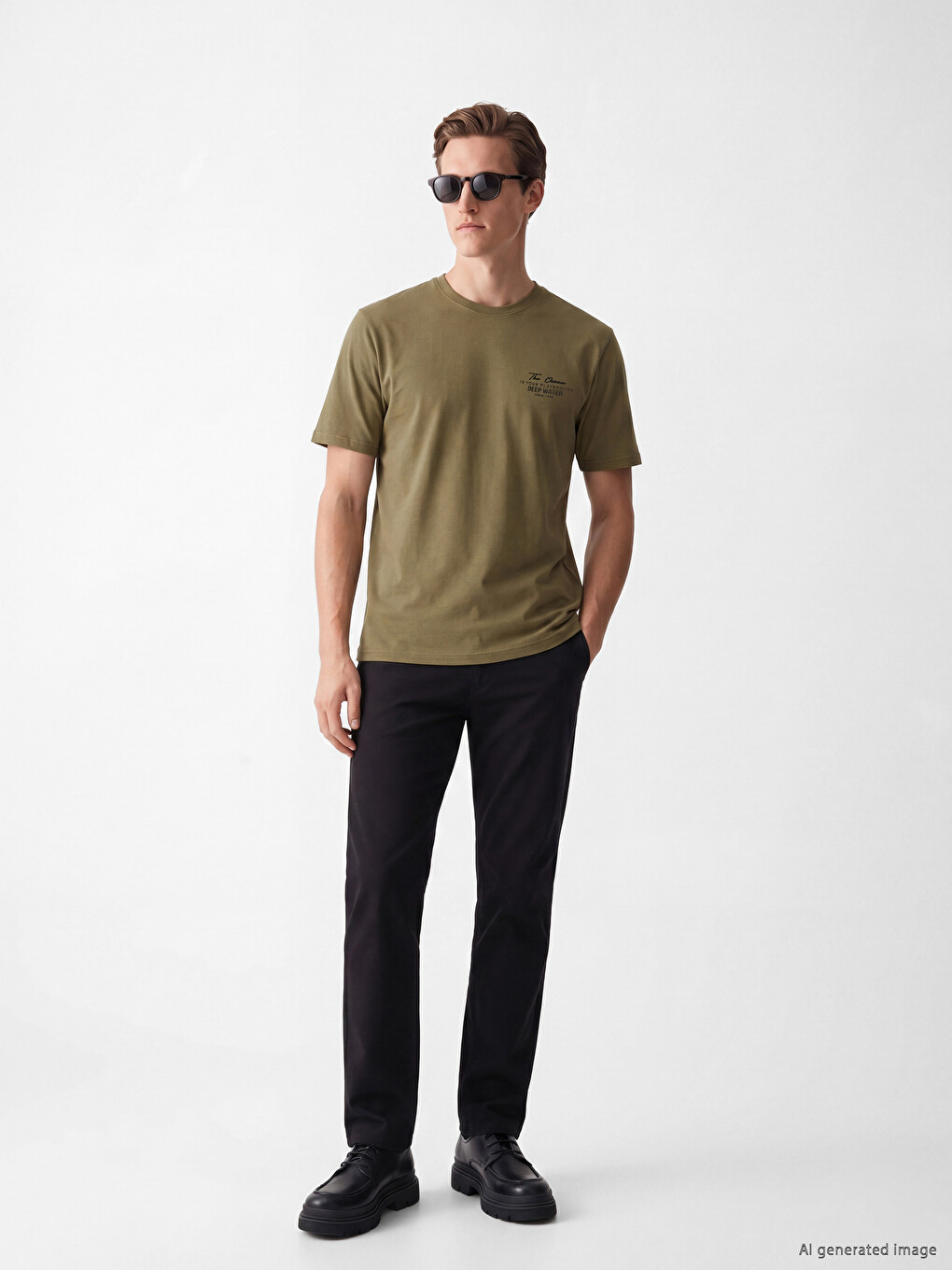 Crew Neck Printed Men's T-Shirt-1