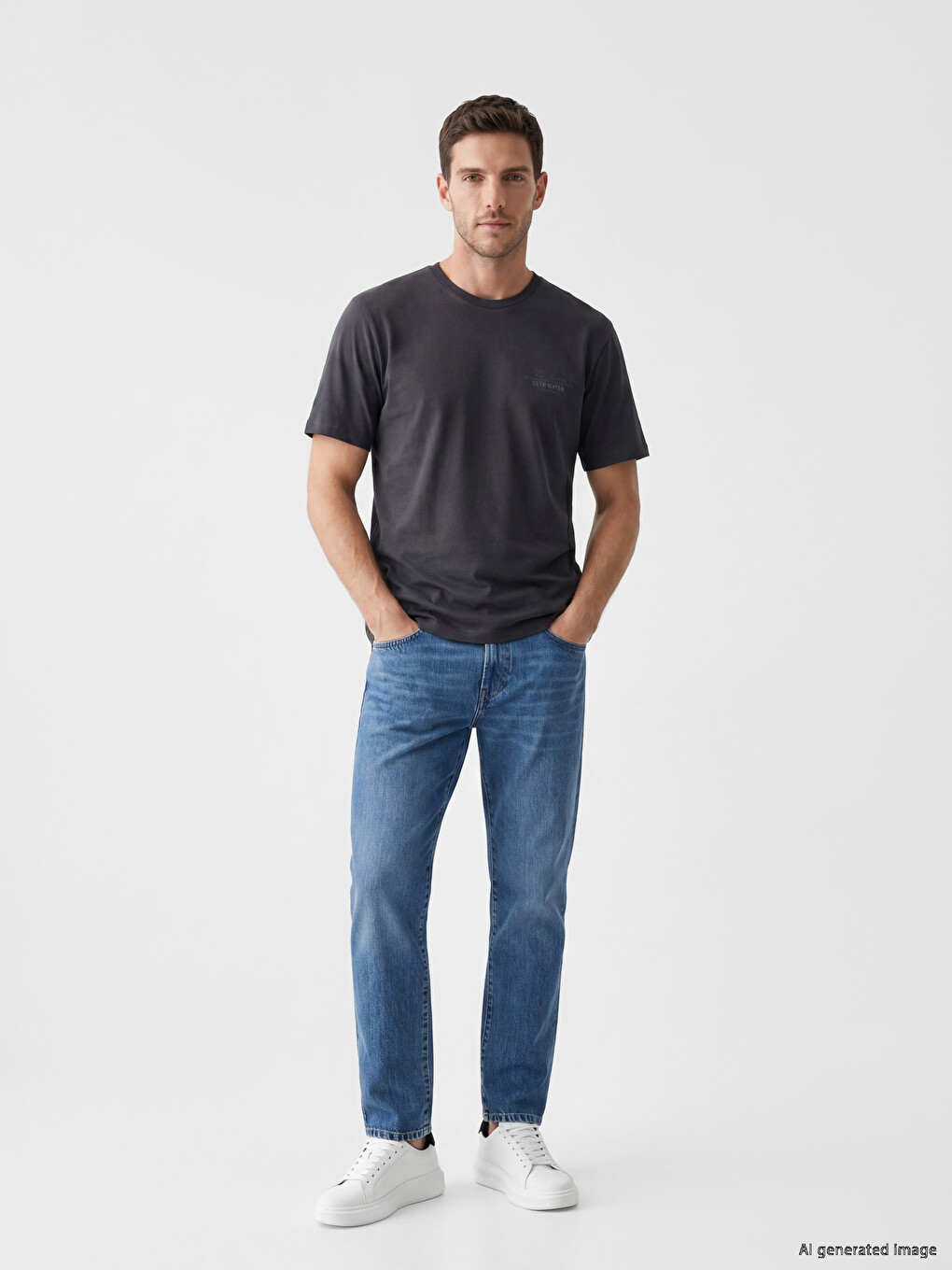 Crew Neck Printed Men's T-Shirt-1