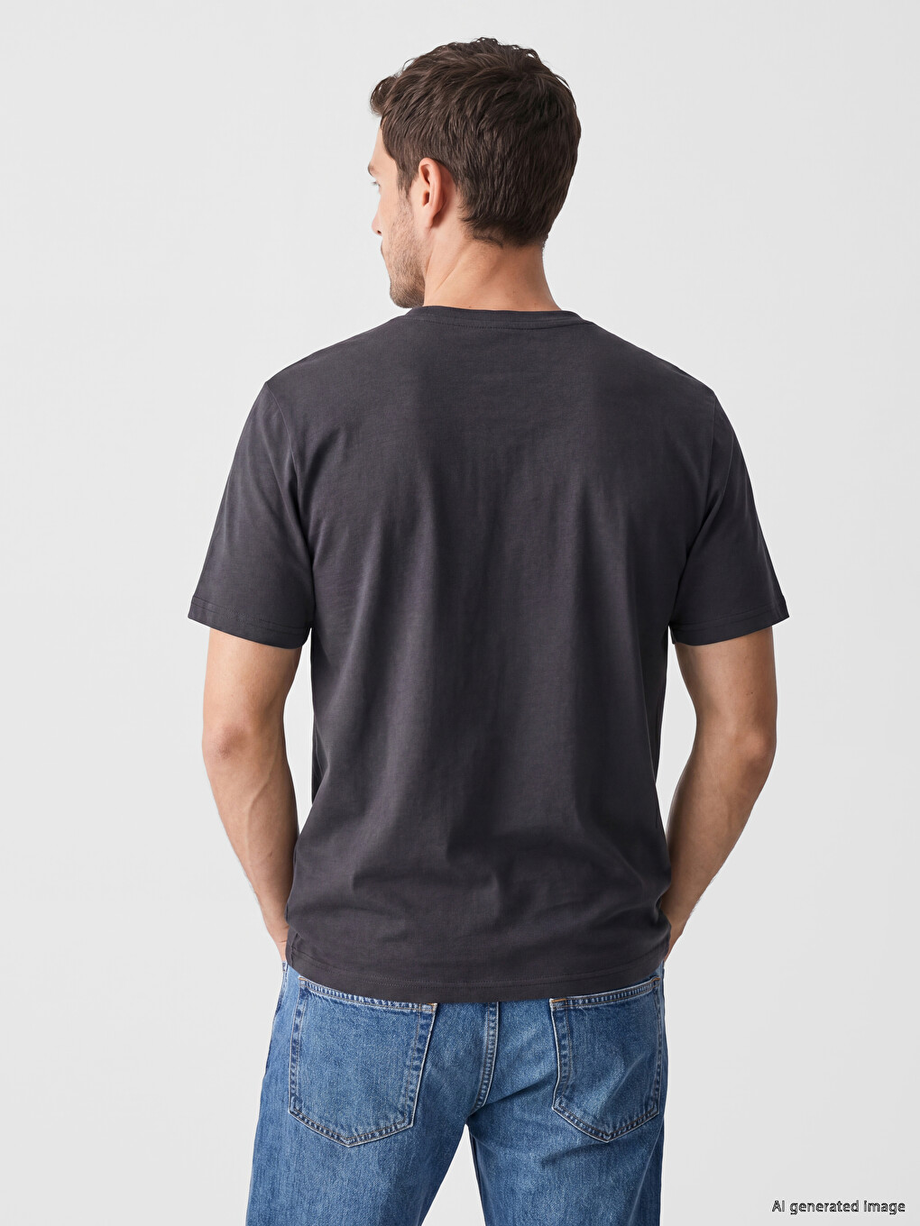 Crew Neck Printed Men's T-Shirt-2