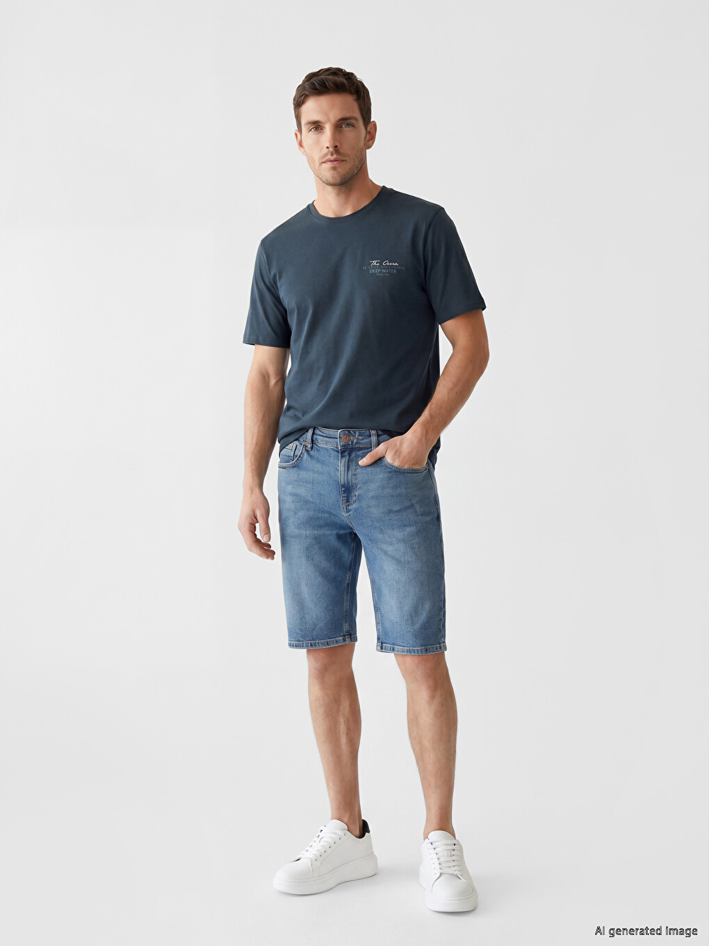 Crew Neck Printed Men's T-Shirt-1