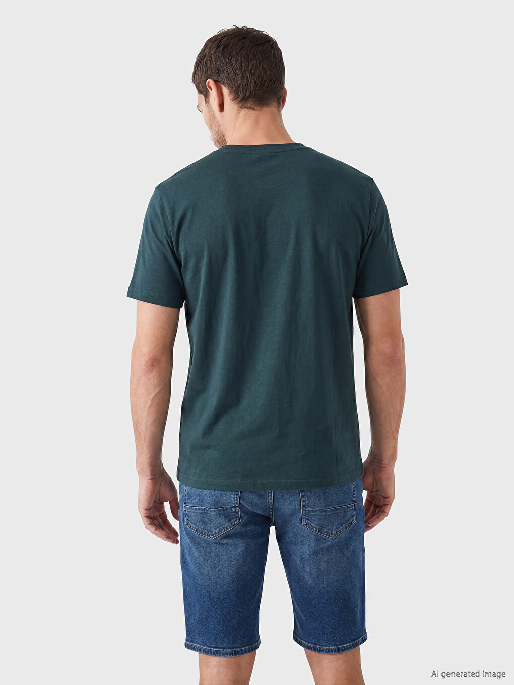 Crew Neck Printed Men's T-shirt-2