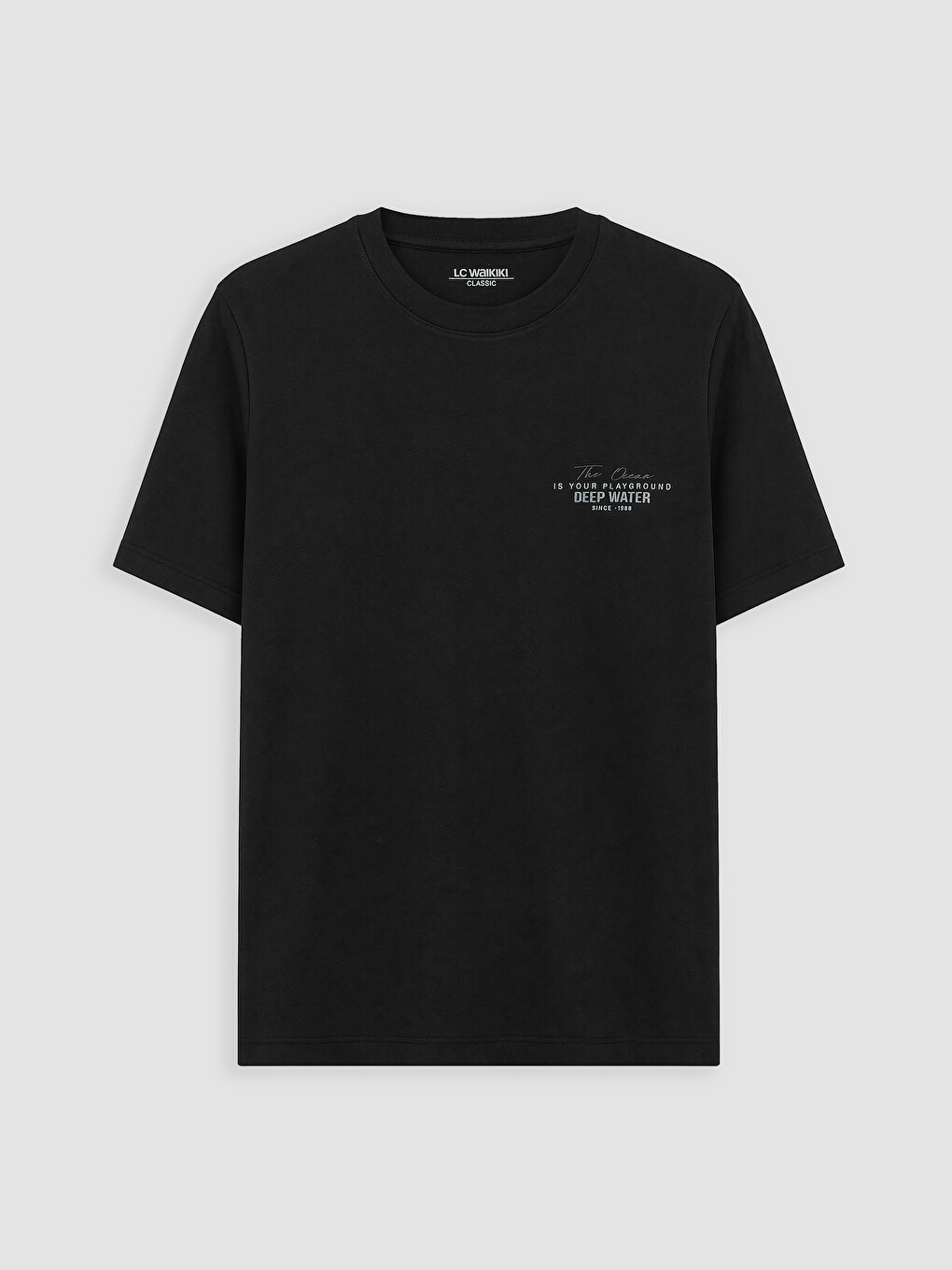 Crew Neck Printed Men's T-shirt-3