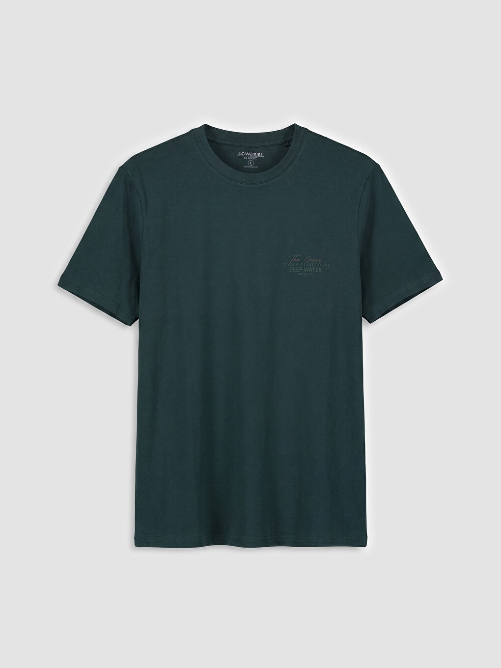 Crew Neck Printed Men's T-shirt-3