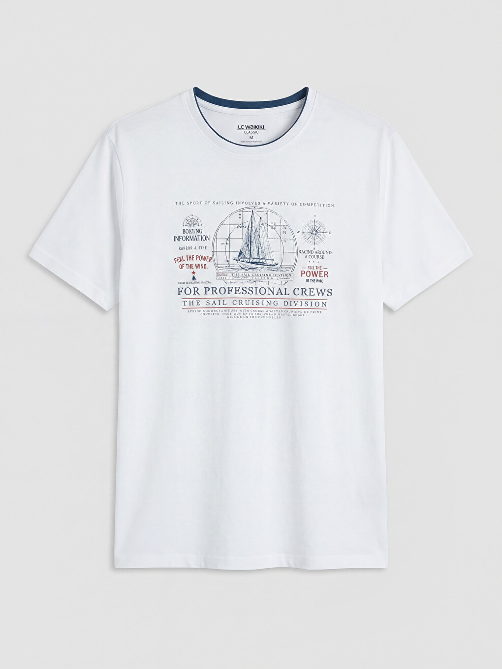 Crew Neck Printed Men's T-Shirt-4