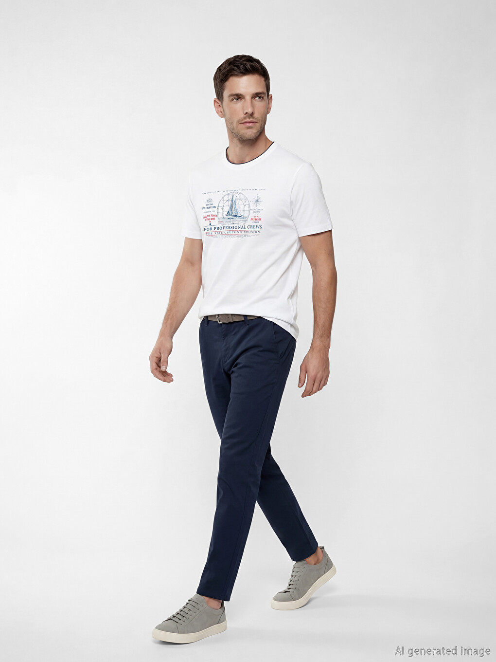 Crew Neck Printed Men's T-Shirt-1