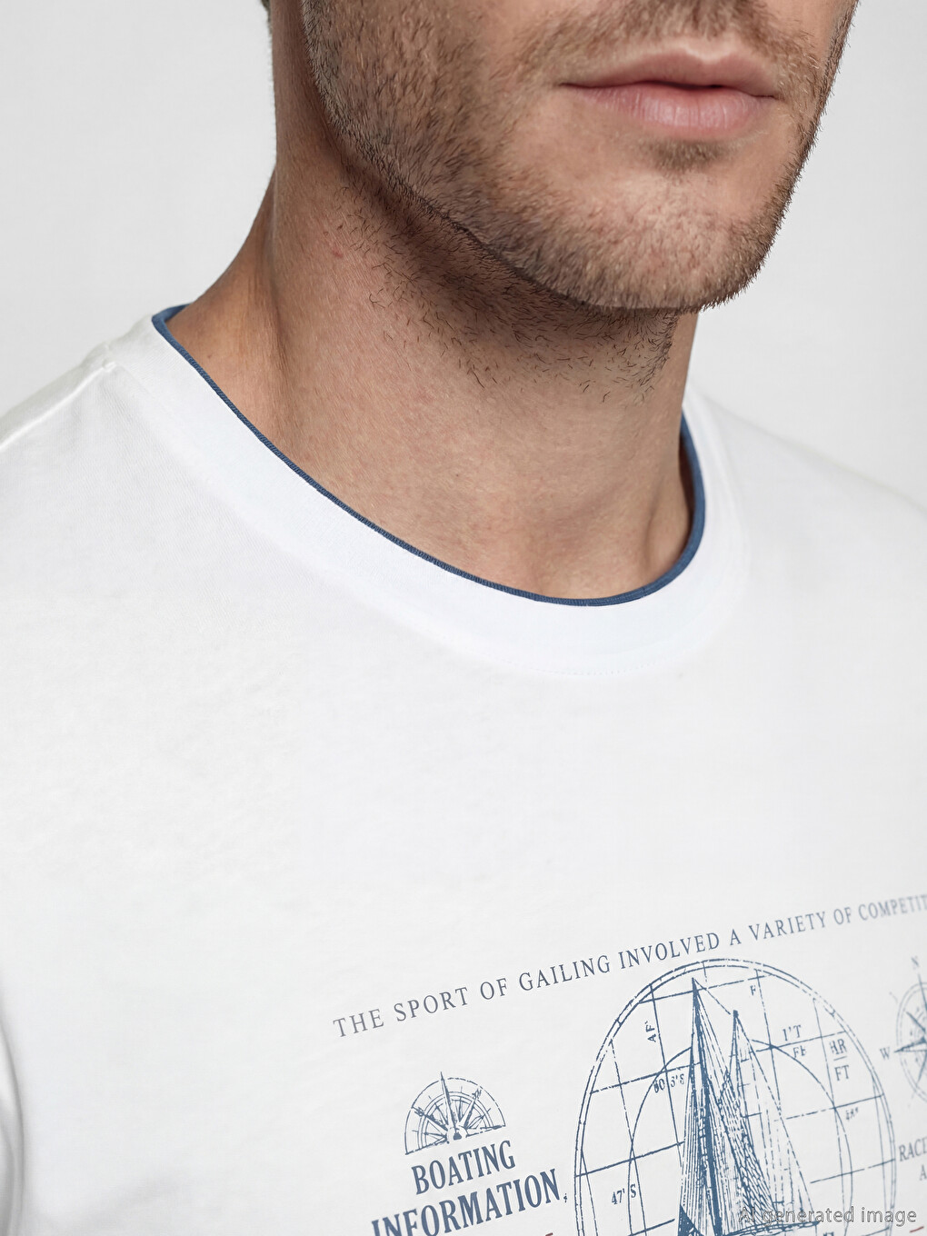 Crew Neck Printed Men's T-Shirt-2