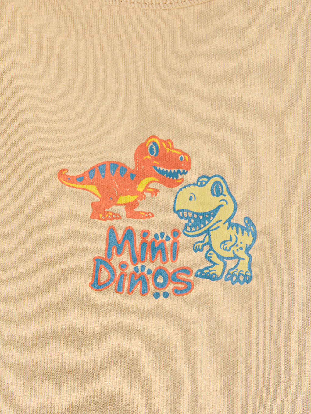 Turkuaz Bisiklet Yaka Dinozor Baskılı Erkek Bebek Tulum-2