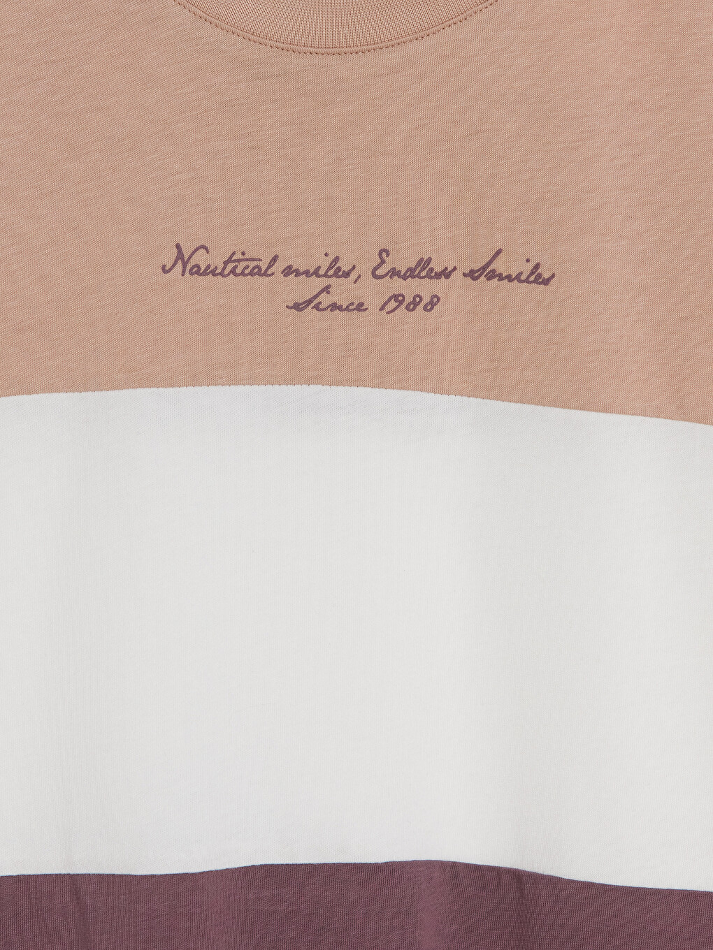 Tricou Bărbați Color Block cu Guler Rotund-2