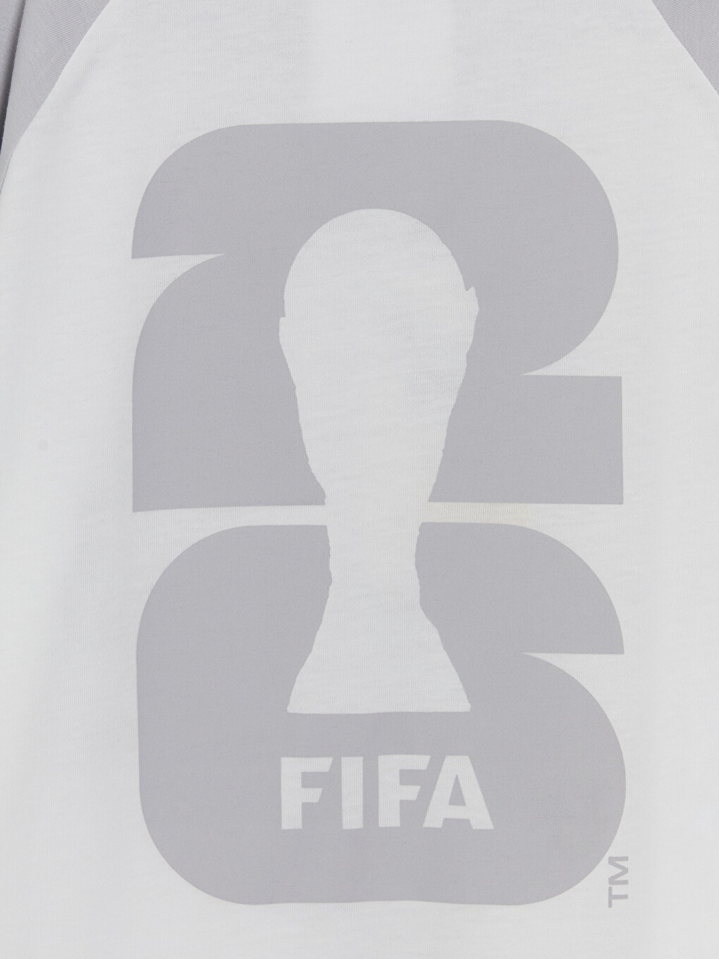 Beyaz Bisiklet Yaka FIFA 2026 Baskılı Erkek Çocuk Tişört-3