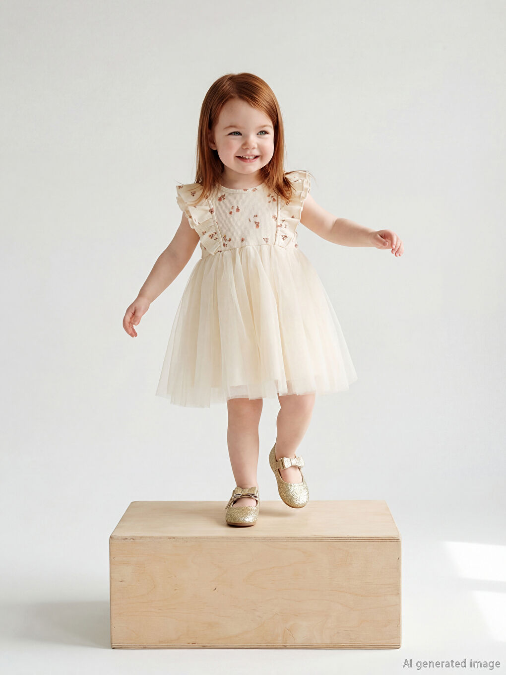 Floral Ruffled Baby Girls' Tutu Dress