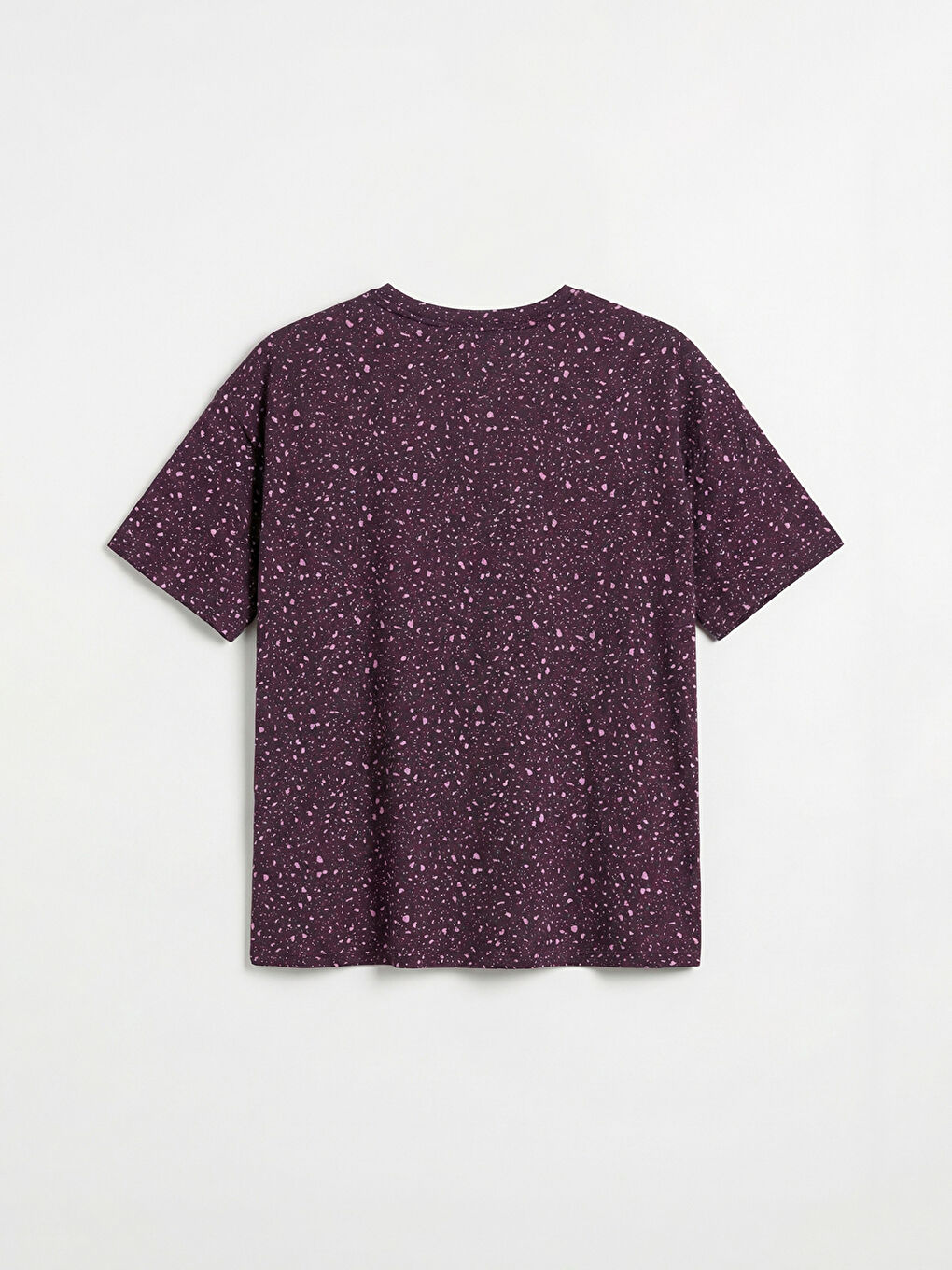 Patterned Crew Neck Women's Pajama Set-2