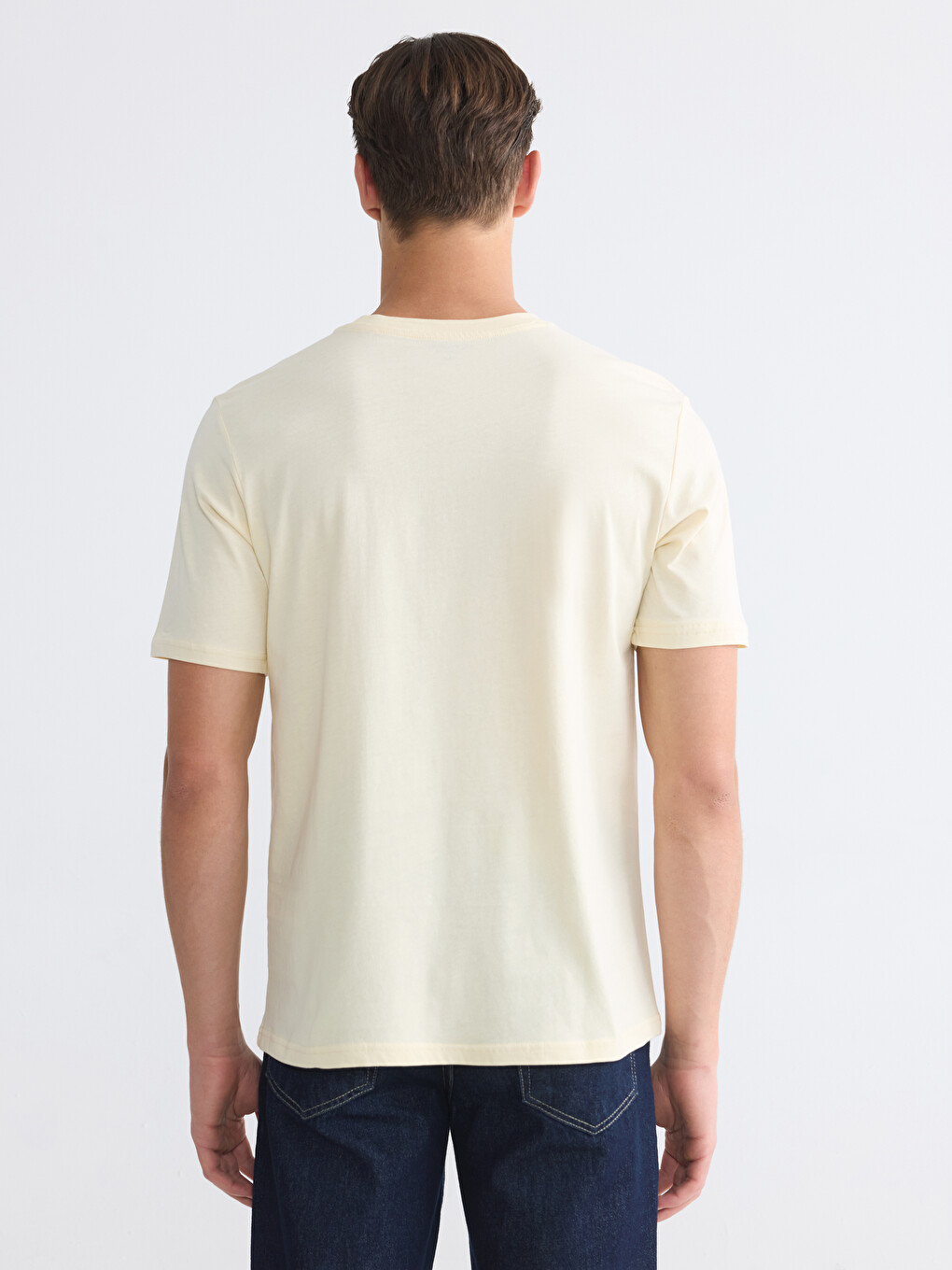Crew Neck Printed Men's T-Shirt-3