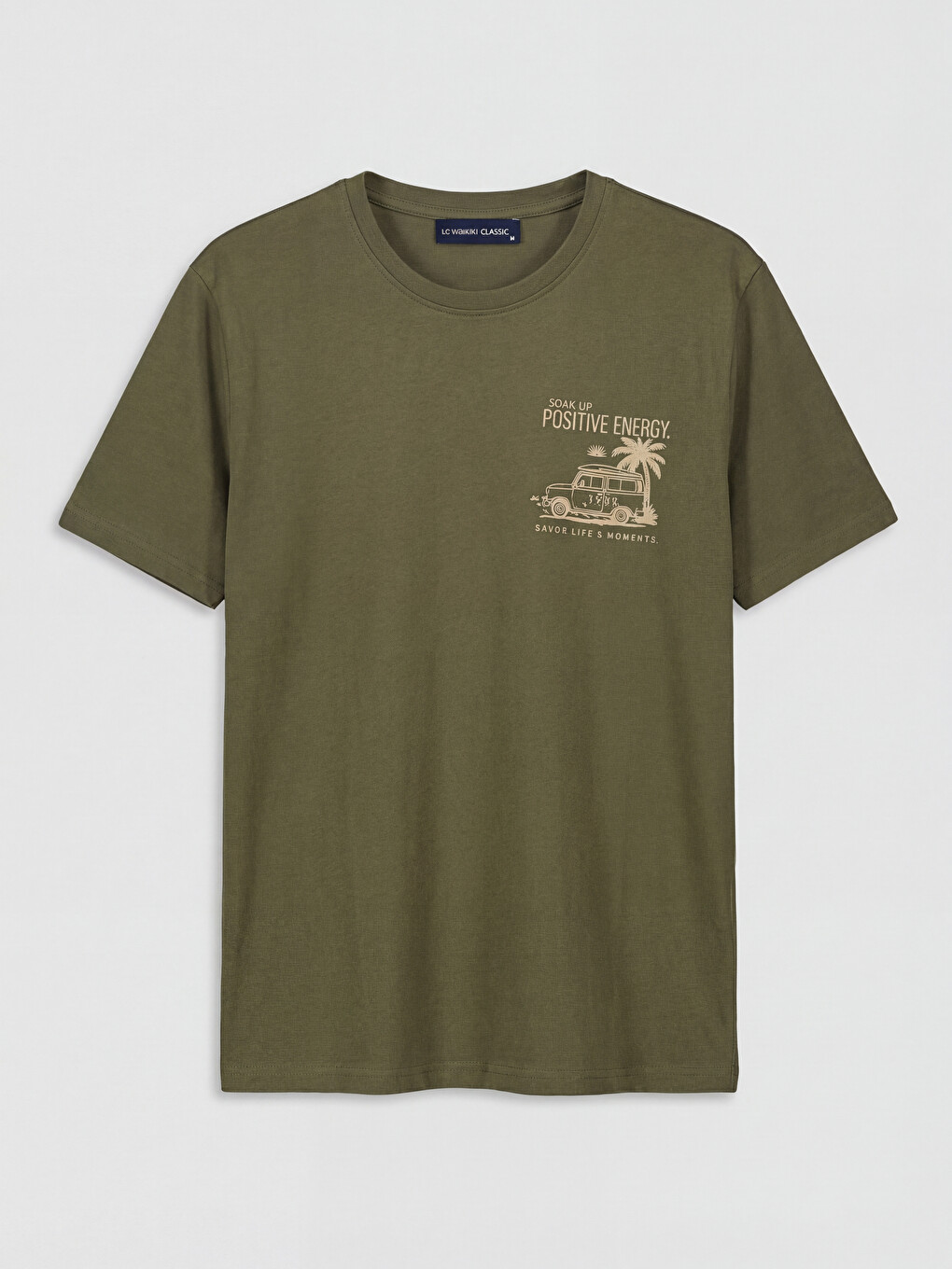 Crew Neck Printed Men's T-Shirt-4